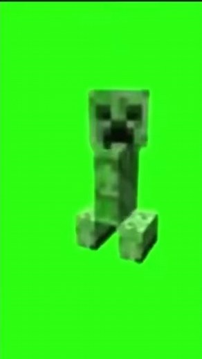 Explosión de Creeper en pantalla verde