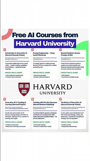 Free Ai Courses from Harvard University with Certificate