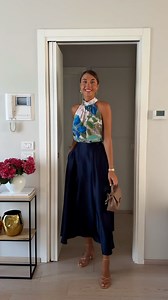 5.2K views · 156 reactions | Day to night outfit ideas with our fave 2 Maxi Skirts. @cristinasurdu Clarice Maxi Skirt One-Shoulder Evening Watershine Silk Top Praslin Mock Neck Silk Top Selene Umbrella Maxi Skirt Off-Shoulder Silk Top #lilysilk #Livespectacularly #LILYSILKSS24 #StateofWonder | Lilysilk | Facebook