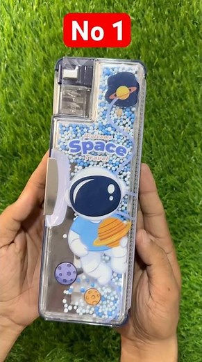 No-1 🥰unboxing new space themed pencil box💕pencil box collection, geometry box, compass box