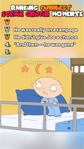 Ranking Funniest Stewie Griffin Moments