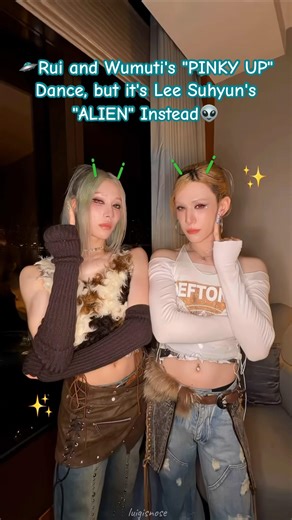 @XLOV_official Rui and Wumuti's "Pinky Up" Dance, but with Lee Suhyun's "Alien" Instead #xlov #evol