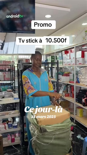 Stick TV Android pour regarder TikTok et VLC à 12 000f
