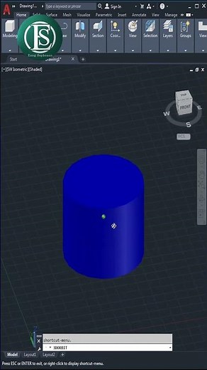 AutoCAD 3D, How to draw pipe fitting, union connector, 3D modeling, part 1, #shorts