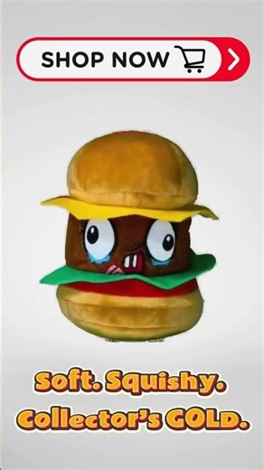 Big Burger Plushie 🍔🧸 Roblox Collectible | MegaNoob Simulator Merch