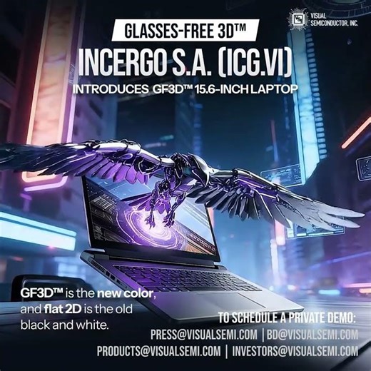 Next-Generation Laptop Displays | GF3D™ Glasses-Free 3D