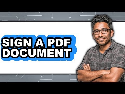 How to Sign a PDF Document