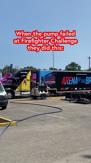 🫨 BAM - broken pump, hours before Firefighter Challenge’s Southeast Regional! What would you do? 🫡 Salute to the firefighters who calmly move to Plan B when things fall apart #watersupply #valve #firefighting #water #fire #wye #taskforcetips | Task Force Tips