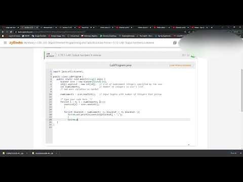 Output numbers in reverse