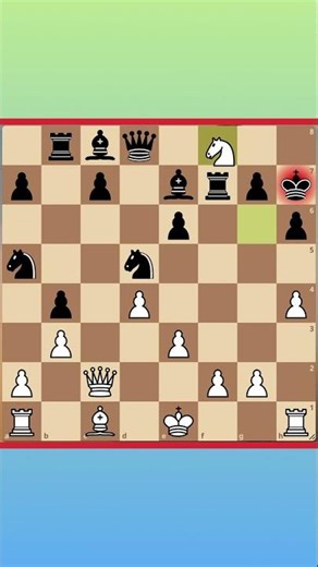 Knight Sacrifice Leads to Stunning Queen Mate | Endgame Brilliance #chess #rook #chessshorts #games