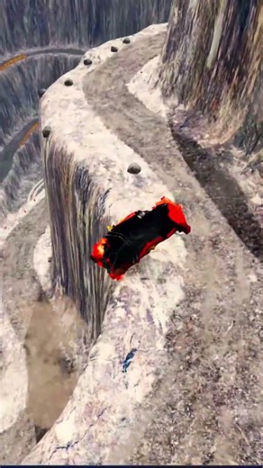 Truck vs Giant Lava Pit 😱 BeamNG drive #94 #beamng #beamngdrive #usa #brasil #viral #shortsvideo