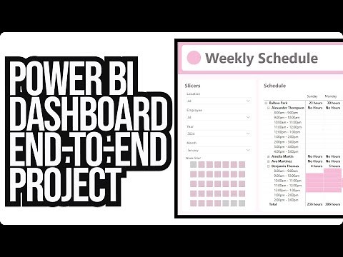 Power BI End-to-End Portfolio Project: Employee Work Schedule (Full Development Course!!!)