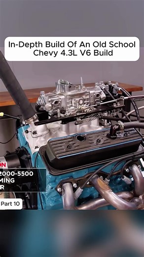 Detailed Chevy 4.3L V6 Build P10 #engine #engineering #rebuild #fyp #enginebuild
