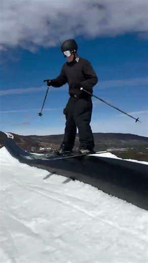 Insane Rail to Corked Backflip Combo | Freestyle Skiing Terrain Park