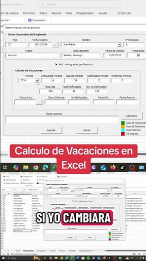 Calculate Vacations in Excel #vacations #excel #accounting #exceltips #advancedexcel