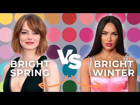 Bright Winter vs Bright Spring | Seasonal Color Analysis