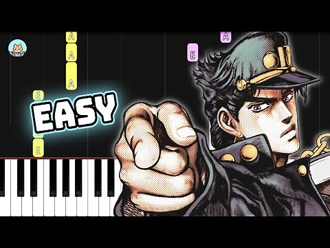 JoJo OP 3 - "STAND PROUD" - EASY Piano Tutorial & Sheet Music