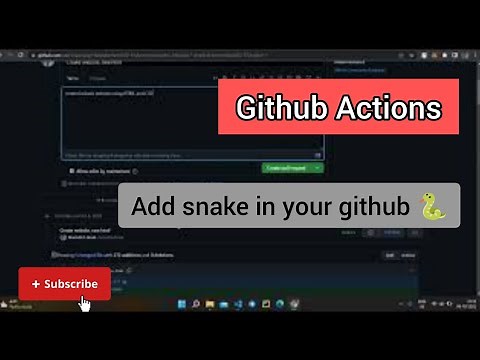 Github actions | Snake eating contribution graph|github tutorial