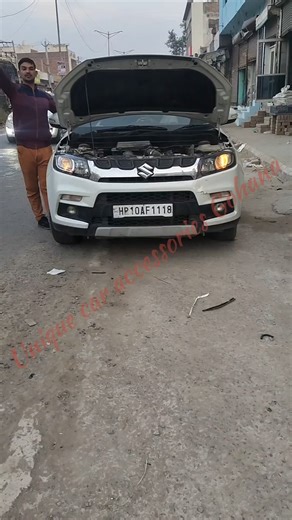 Brezza LED headlight High/ low/ 350/280 watt installing #automobile #modificition #ledheadlightsvirl