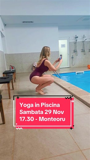 Hai cu noi la Yoga in Piscina❗️ Ce facem acolo? Pfff… tot ce nu te-ai astepta de la o clasa de yoga clasica: \t💧ne bucuram ca am scapat de oras si am ajuns la Monteoru \t💦socializam, ne pregatim, ne minunam ca apa e chiar mai prietenoasa decat credeam \t💧intram in piscina si ne sustinem unii pe altii (la propriu si la figurat) \t💦ne zambim civilizat de fiecare data cand ne intersectam, ca doar suntem zen \t💧ne aplaudam (pentru ca meritam) \t💦lucram intens, obosim, respiram… si apoi iar ne 