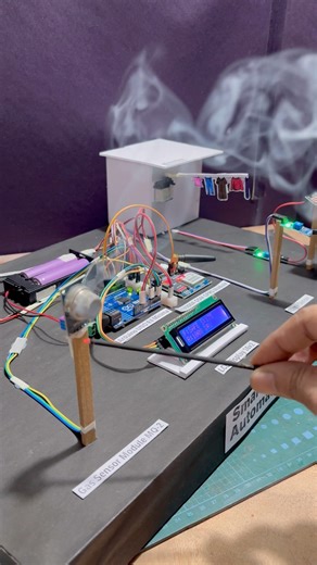 Smoke director project for science exhibition #arduino smoke sensor and GSM 900a module Nakul Sahu