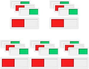 TEHAUX Office Sliding Door Sign 3.94X1.57In Privacy Indicator for Meeting Rooms Bathroom Restrooms Vacant Occupied Status