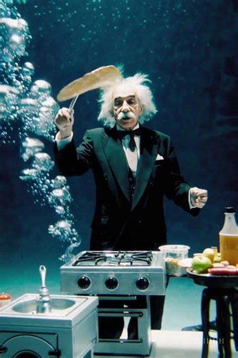 Einstein Ai made making Cookies under water