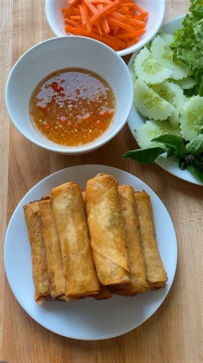 For teacher’s appreciation week i’m making Vietnamese Egg Rolls for my son’s teachers and admin team! Here’s a blend of my family’s #ChaGio recipe and my husband’s family recipe. You can take out ingredients to your liking and then it will become your family’s recipe 😉 Recipe makes 100 rolls: 32 oz of ground pork 100 whole shrimp peeled 5-6 carrots julienned 20 oz of taro julienned 2 oz dried wood ear mushroom rehydrated 4 oz bean thread noodles rehydrated 2 sweet onions finely diced 1.5 tbl sa