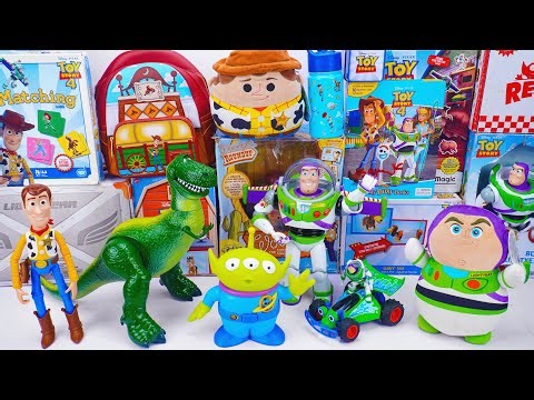 Unboxing Disney Pixar Toy Story toy collection ASMR | Woody & Alien, Buzz Lightyear & Rex
