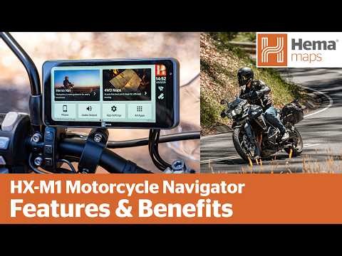 HX-M1 Motorcycle GPS Navigator | Features & Benefits (Off-Road, CarPlay & Dash Cam)