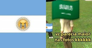 "Que pena, hermanos!": Derrota inesperada da Argentina na estreia da Copa vira meme