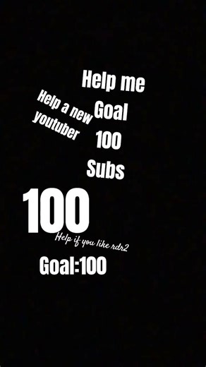 goal:100 subs#rdr2 .