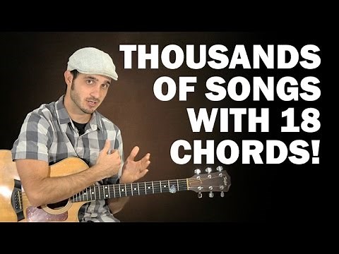 Play thousands of songs with 18 easy chords! | Beginner guitar lesson
