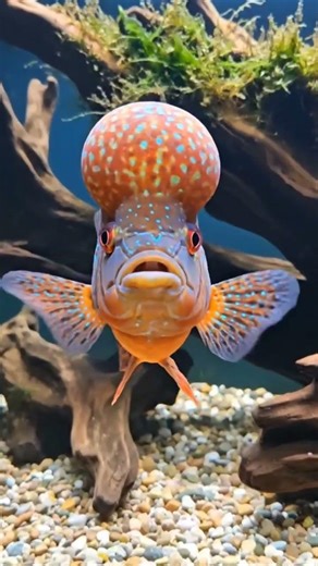 Flowerhorn Fish Rapper. #fishkeepinghobby