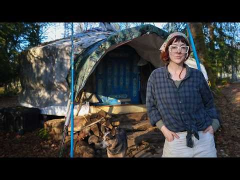 Artist’s 285sf Yurt Home Off Grid (Updated Tour)