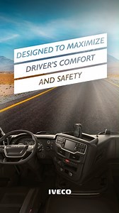 Unstoppable drivers deserve to travel in comfort and safety. That’s why the IVECO S-WAY cab has been designed to ensure enjoyment for every hour spent behind the wheel. #WeAreUnstoppable #DriveTheNewWay Discover more: https://www.iveco.com/uk/products/pages/iveco-sway.aspx#interiors-design | IVECO