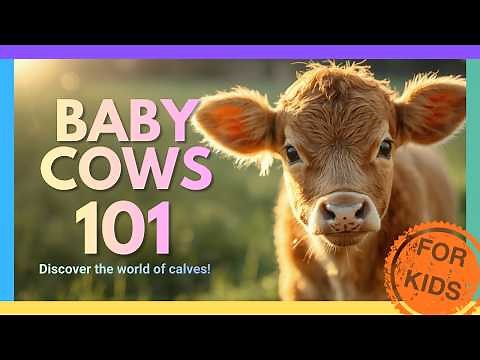 🐮Baby Cows for Kids👶 Educational Video for Children🐄