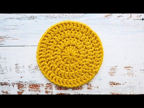 🟡 How to Crochet a Seamless Flat Circle | No Visible Chains or Slip Knots!