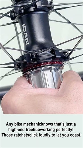 ICAN D28 hub with a 45T star ratchet​.#icancycling