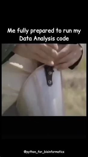 When your entire data analysis depends on one library you forgot to install 😅 #bioinformatics #biotechnology #pandas #dataanalysis #pythonprogramming | Python for Bioinformatics
