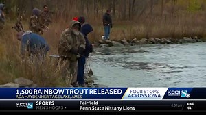 Ada Hayden Lake stocked with 1,500 rainbow trout for urban fishing