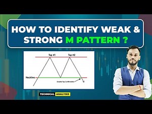 HOW TO IDENTIFY WEAK & STRONG M PATTERN?|M PATTERN OR DOUBLE TOP PATTERN|DOUBLE TOP TRADING STRATEGY