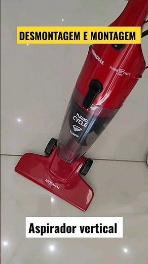 Montagem e Desmontagem Aspirador vertical Mondial - Limpando reservatório #aspiradorvertical #shorts