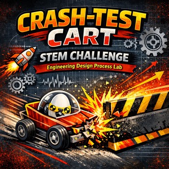 Crash-Test Cart STEM Challenge | Engineering Design Process Lab