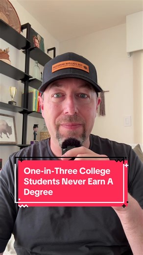 One-in-three college students never finish with a degree, according to the latest data from the Department of Education. And this is an all-time high. Here’s what you need to know. #learnontiktokcontest #educatoraward #education #college #highered