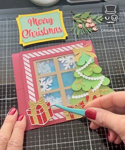 74K views · 1.2K reactions | Magical Christmas Shaker Card Paper-craft  | Simple | Facebook