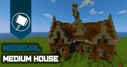 Medieval Medium House Tutorial Minecraft Map