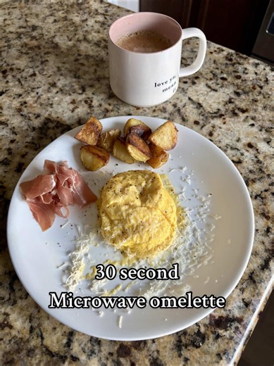One of the best chefs and overall people in the world, Jose Andres microwave egg. So tasty and couldn’t be any easier. 1 egg 1 tbsp mayonnaise Microwave 30 -40 seconds Freshly grated Parmesan Freshly ground black pepper ENJOY I did 2 eggs cause I’m a big girl. #chefjoseandres #microwaveomelette #vitalfarms #pasturizedeggs #kewpiemayo #parmesan #prosciutto #breakfastideas #easycooking #foodfyp #eatwithnoel