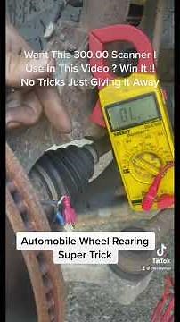 Easy Wheel Speed Sensor Check Trick!! Wheel Bearing Speed Sensor Test Giveaway $300 Scanner