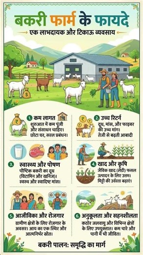 बकरी फार्म के फायदे। #vet_choudhary #goat #goatfarming #bakripalan #bakripalankijankari #bakripalak